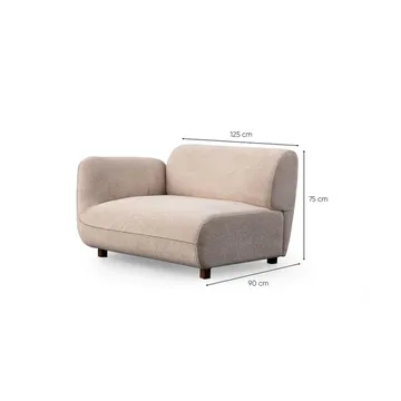 Talrosen 5-personers Hjørnesofa - Cremehvid - Møbler - Sofaer - Hjørnesofa