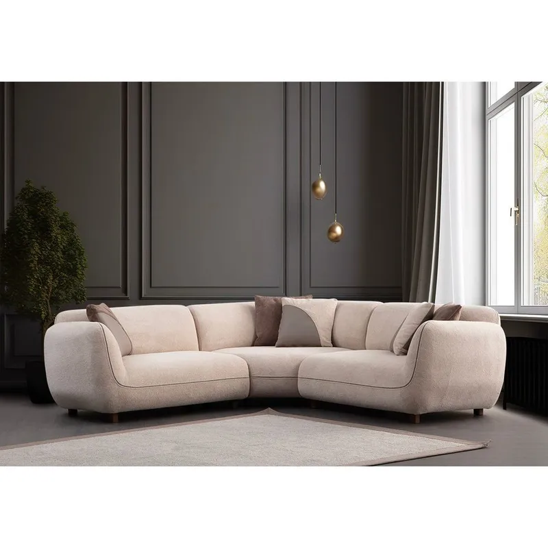 Talrosen 5-personers Hjørnesofa - Cremehvid - Møbler - Sofaer - Hjørnesofa