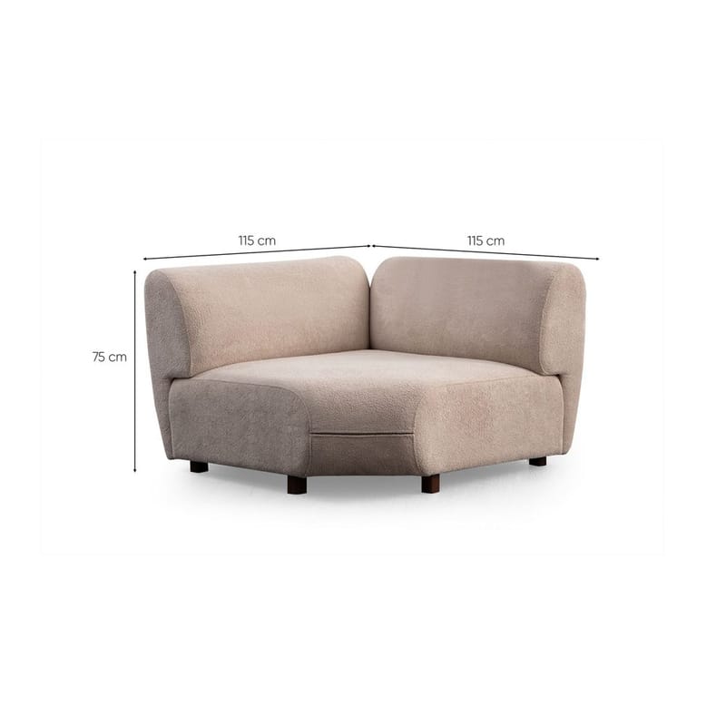 Talrosen 5-personers Hjørnesofa - Cremehvid - Møbler - Sofaer - Hjørnesofa