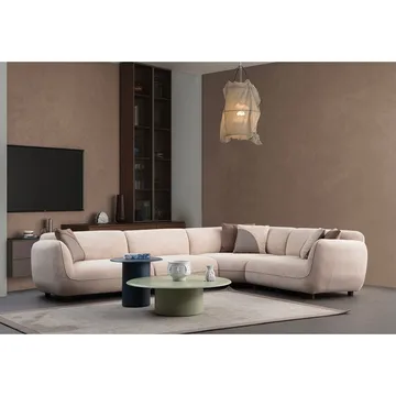 Talrosen 6-personers Hjørnesofa - Hvid - Møbler - Sofaer - Hjørnesofa