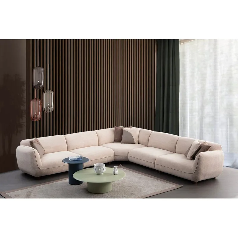 Talrosen 7-personers Hjørnesofa - Cremehvid - Møbler - Sofaer - Hjørnesofa