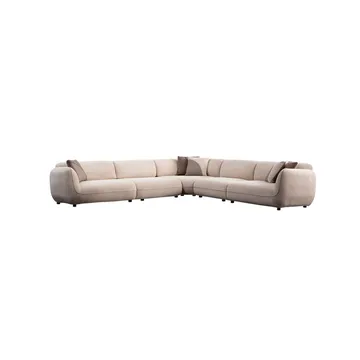 Talrosen 7-personers Hjørnesofa - Cremehvid - Møbler - Sofaer - Hjørnesofa
