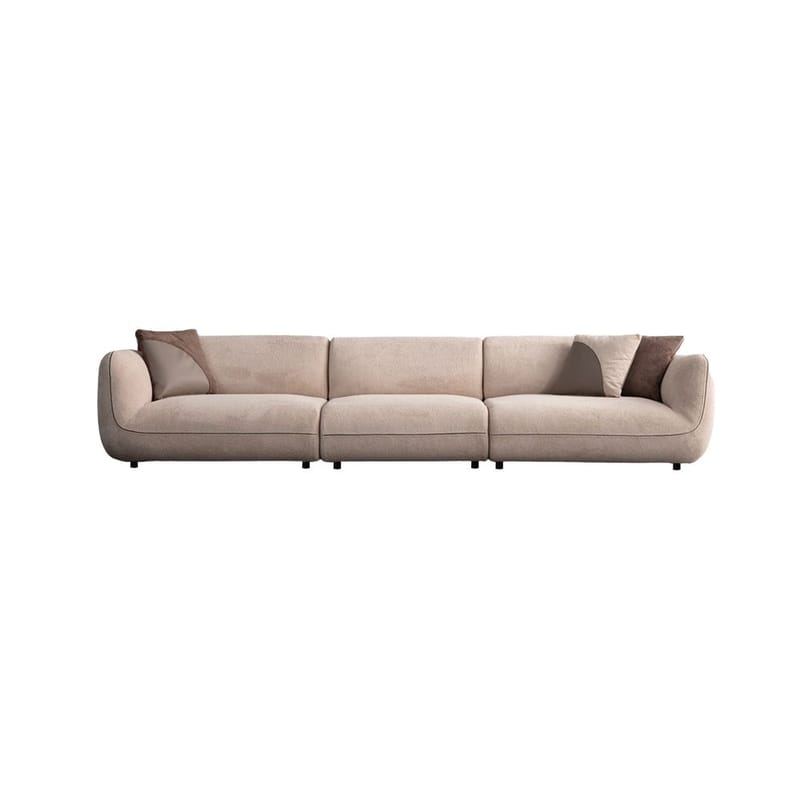 Talrosen Rund Modulsofa i Bouclé, Beige