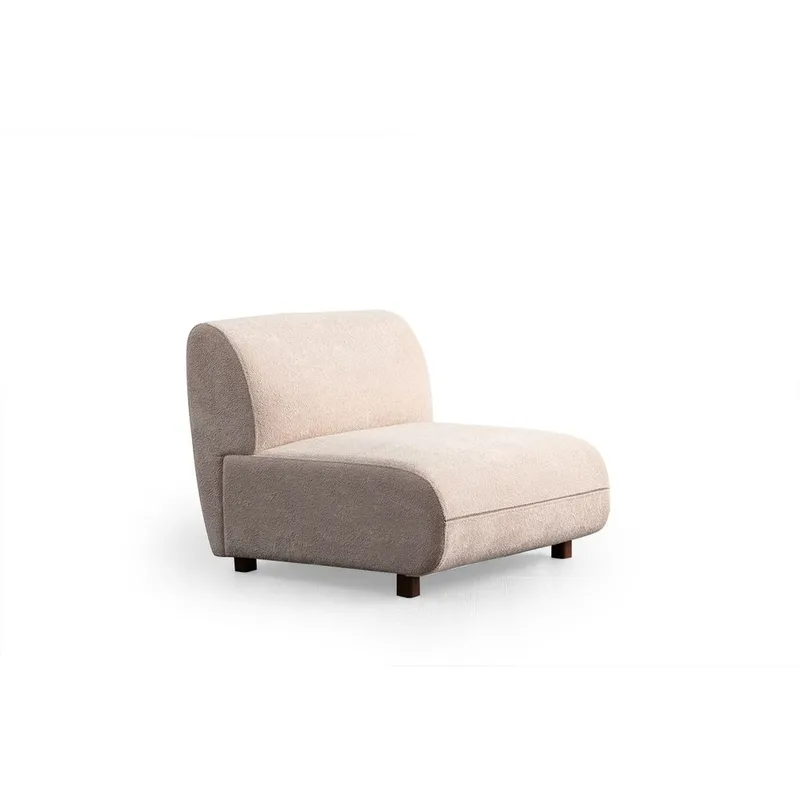 Talrosen Rund Modulsofa i Bouclé - Beige - Møbler - Sofaer - 4 personers sofa