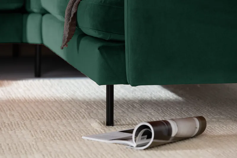Theodine hjørnesofa Velour - Møbler - Sofaer - Hjørnesofa