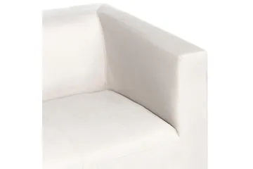Tomio Sofa 3-personers - Hvid/Sølv - Møbler - Sofaer - 3 personers sofa