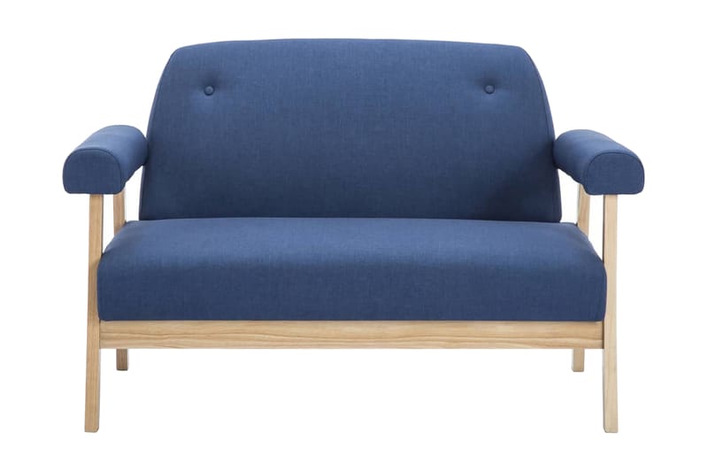 Topersoners Sofa I Stof Blå - Blå - 2 personers sofa