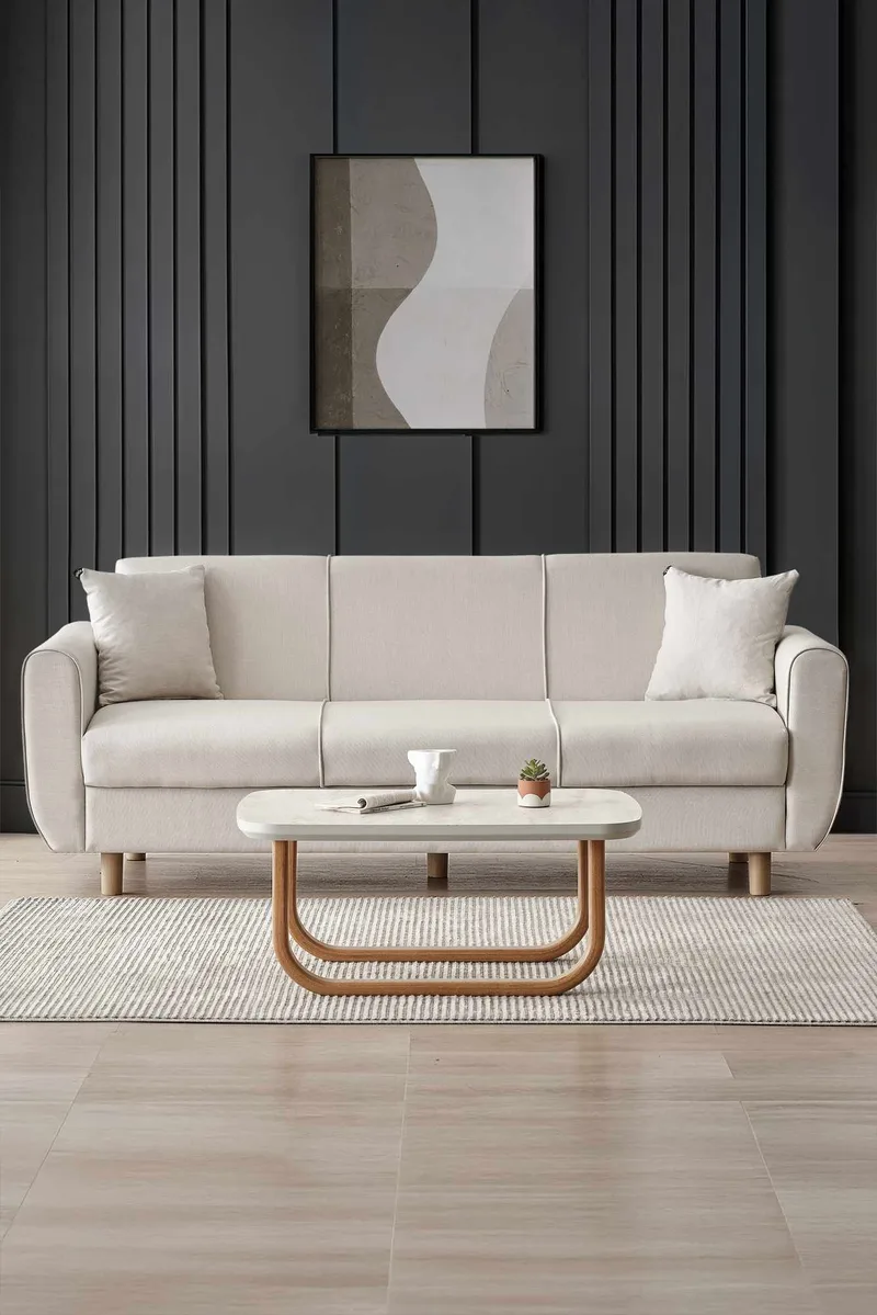 Torlan 3-personers sofa - Beige - Møbler - Sofaer - Sovesofaer