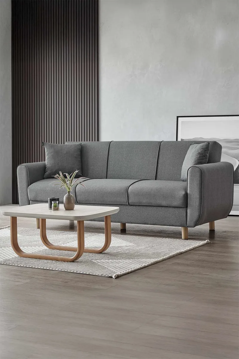 Torlan 3-personers sofa, Mørkegrå