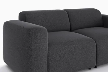 Torvasen 2-personers sofa i stof - Sort - Møbler - Sofaer - 2 personers sofa