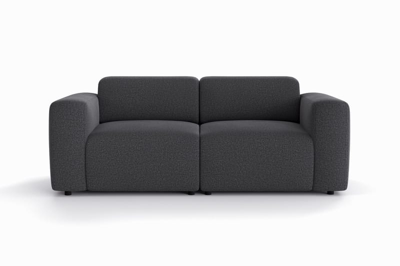 Torvasen 2-personers sofa i stof - Sort - Møbler - Sofaer - 2 personers sofa