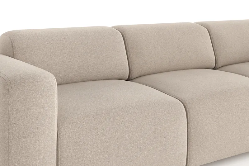 Torvasen 3-personers sofa i stof - Beige - Møbler - Sofaer - 3 personers sofa