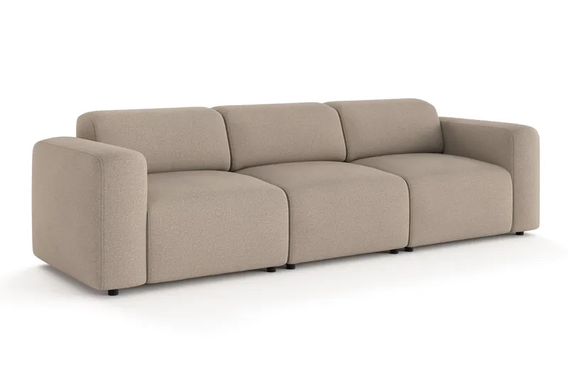 Torvasen 3-personers sofa i stof - Greige - Møbler - Sofaer - 3 personers sofa