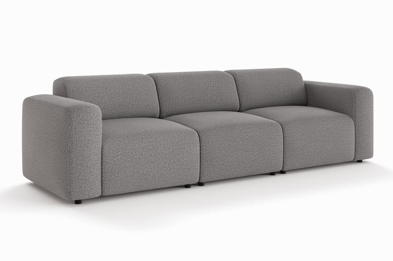 Torvasen 3-personers sofa i stof - Grå - Møbler - Sofaer - 3 personers sofa