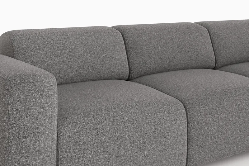 Torvasen 3-personers sofa i stof - Grå - Møbler - Sofaer - 3 personers sofa