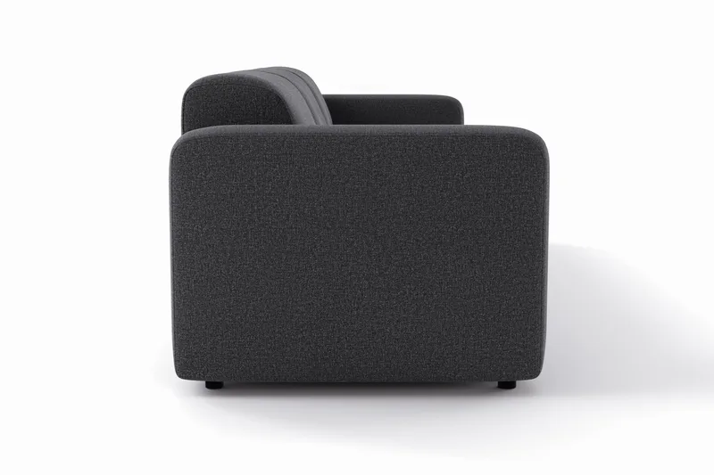 Torvasen 3-personers sofa i stof - Sort - Møbler - Sofaer - 3 personers sofa