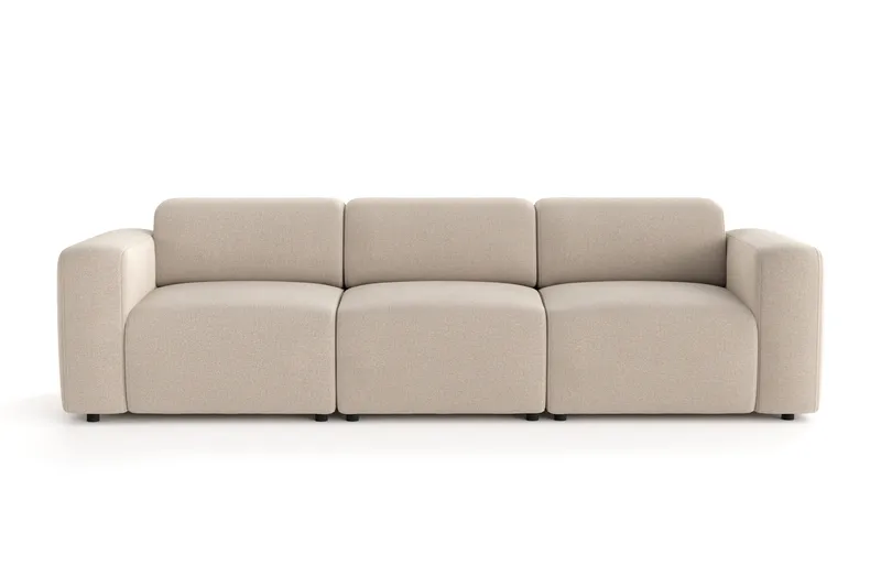 Torvasen 3-personers sofa i stof - Beige - Møbler - Sofaer - 3 personers sofa