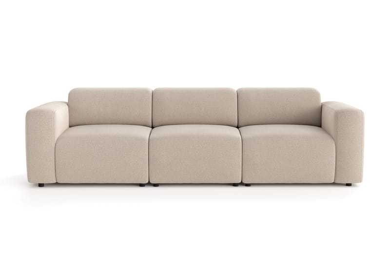 Torvasen 3-personers sofa i stof, Beige