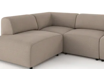 Torvasen 5-personers sofa med chaiselong venstre i stof - Greige - Møbler - Sofaer - Sofa med chaiselong