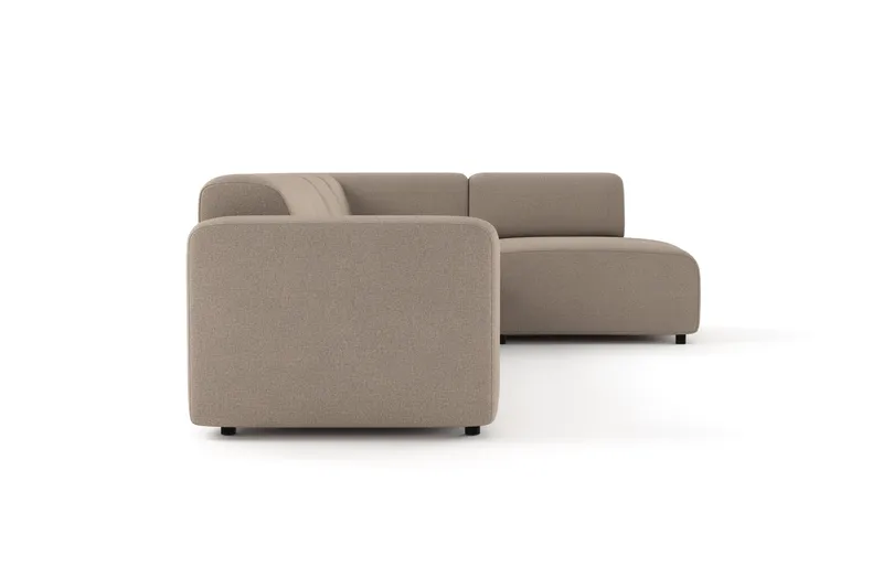 Torvasen 5-personers sofa med chaiselong højre i stof - Greige - Møbler - Sofaer - Sofa med chaiselong