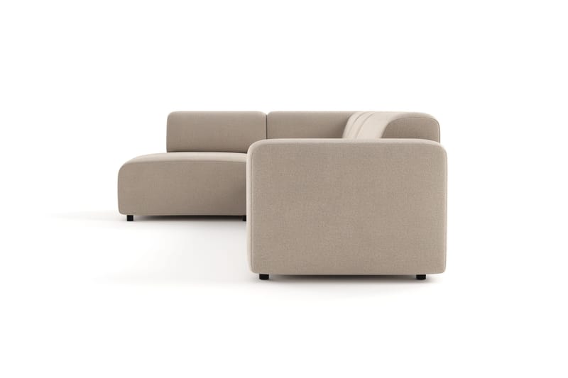 Torvasen 5-personers sofa med chaiselong venstre i stof - Beige - Møbler - Sofaer - Sofa med chaiselong