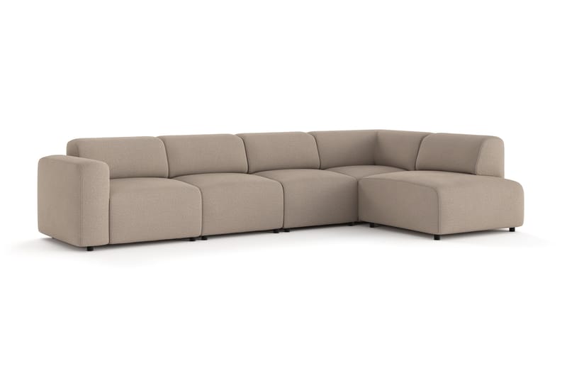 Torvasen 5-personers sofa med chaiselong højre i stof - Greige - Møbler - Sofaer - Sofa med chaiselong