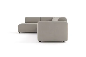 Torvasen 5-personers sofa med chaiselong venstre i stof - Lysegrå - Møbler - Sofaer - Sofa med chaiselong