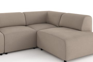 Torvasen 5-personers sofa med chaiselong højre i stof - Greige - Møbler - Sofaer - Sofa med chaiselong