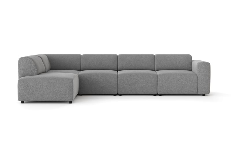 Torvasen 5-personers sofa med chaiselong venstre i stof, Grå