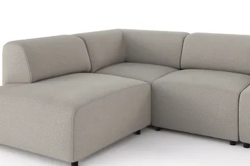 Torvasen 5-personers sofa med chaiselong venstre i stof - Lysegrå - Møbler - Sofaer - Sofa med chaiselong