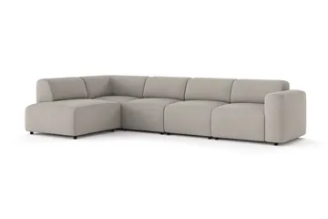 Torvasen 5-personers sofa med chaiselong venstre i stof - Lysegrå - Møbler - Sofaer - Sofa med chaiselong