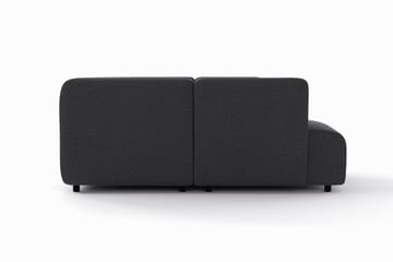 Torvasen 6-personers sofa med dobbelt chaiselong i stof - Sort - Møbler - Sofaer - U Sofa
