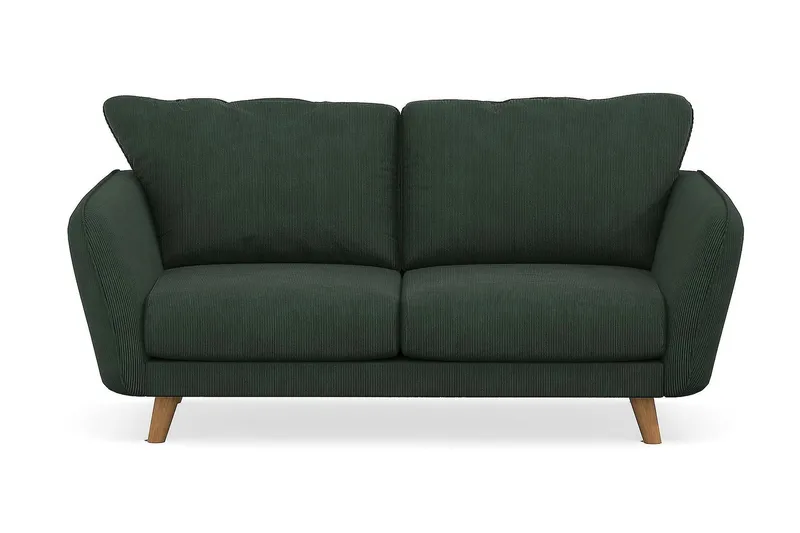Trend Lyx 2-personers Manchestersofa, Mørkegrøn