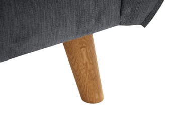 Trend Lyx 2-Pers. Sofa - Mørkegrå/Eg - Møbler - Sofaer - 2 personers sofa