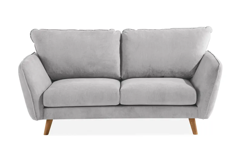 Trend Lyx 2-personers Stofsofa, Lysegrå