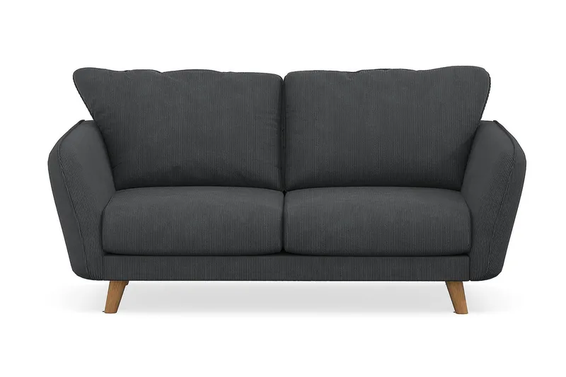 Trend Lyx 2-personers Manchestersofa, Mørkegrå