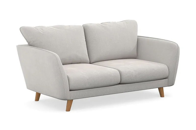 Trend Lyx 2-Pers. Sofa - Hvid Velour - Møbler - Sofaer - Velour sofaer