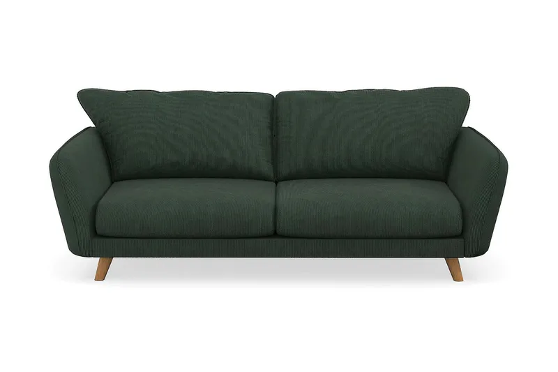 Trend Lyx 3-personers Manchestersofa, Mørkegrøn