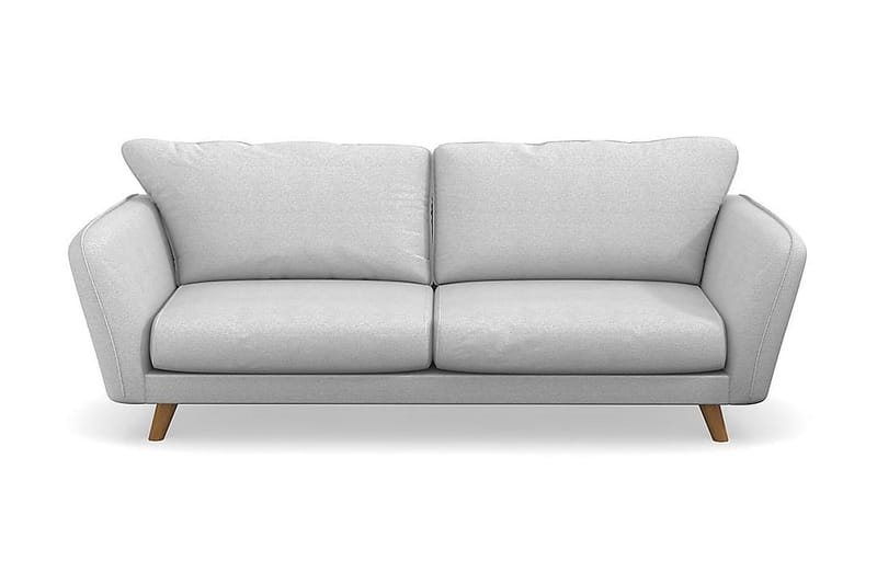 Trend Lyx 3-personers Stofsofa, Lysegrå
