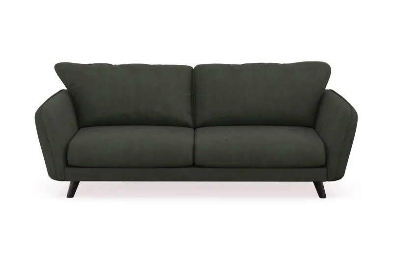 Trend Lyx 3-personers Manchestersofa, Mørkegrøn