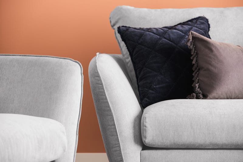 Trend Lyx 3-personers Stofsofa - Lysegrå - Møbler - Sofaer - 3 personers sofa