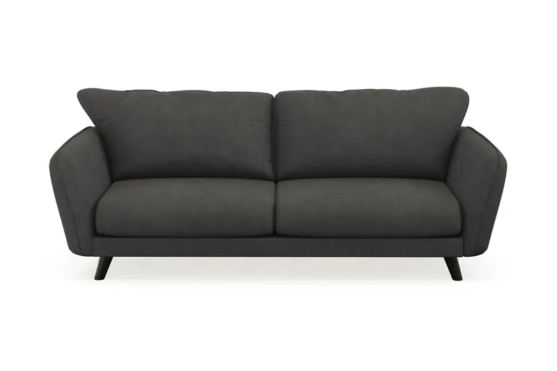 Trend Lyx 3-personers Manchestersofa, Mørkegrå