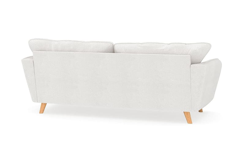 Trend Lyx 3-personers Sofa i Bouclé - Hvid - Møbler - Sofaer - 3 personers sofa