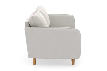 Trend Lyx 3-personers Fløjlssofa - Cremehvid - Møbler - Sofaer - Velour sofaer