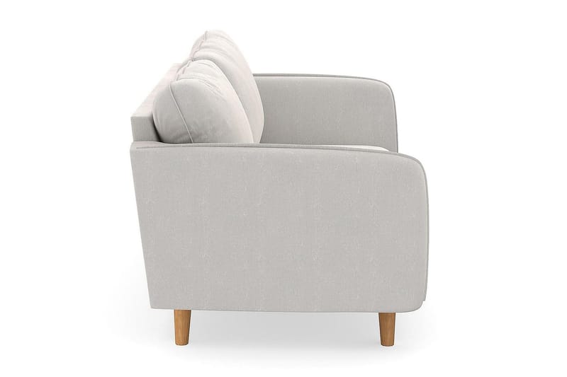 Trend Lyx 3-personers Fløjlssofa - Cremehvid - Møbler - Sofaer - Velour sofaer