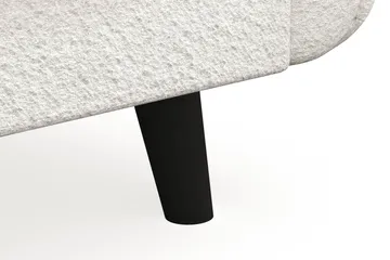 Trend Lyx 3-personers Sofa i Bouclé - Hvid - Møbler - Sofaer - 3 personers sofa