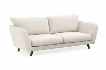 Trend Lyx 3-personers Fløjlssofa - Cremehvid - Møbler - Sofaer - 3 personers sofa