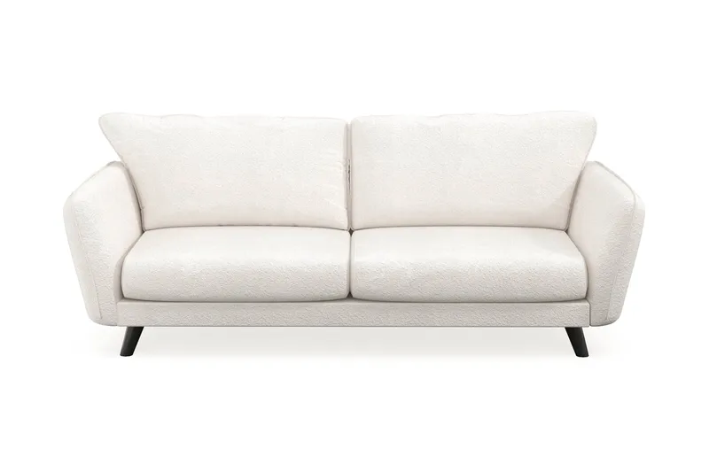 Trend Lyx 3-personers Sofa i Bouclé, Hvid