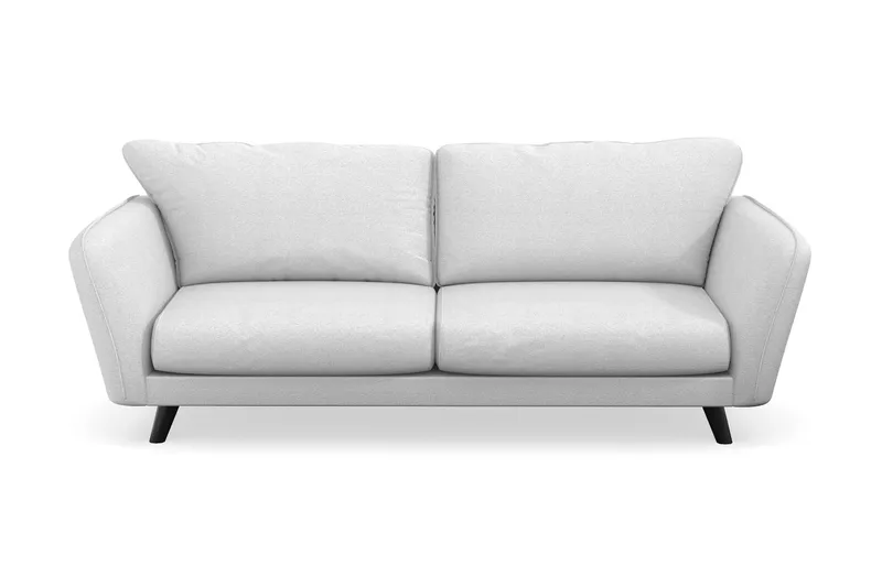Trend Lyx 3-personers Stofsofa, Lysegrå