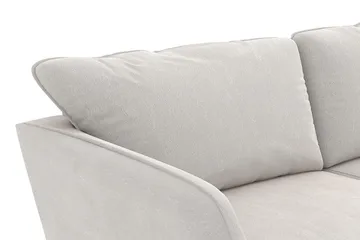Trend Lyx 3-personers Fløjlssofa - Cremehvid - Møbler - Sofaer - Velour sofaer